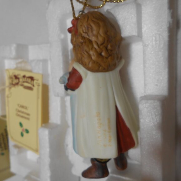 NIB Vtg Jan Hagara Limited Edition porcelain Figurine Ornament w/ COA CAROL 🎄 - Picture 3 of 13